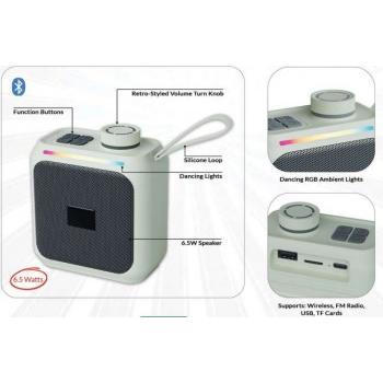 Fuzo Speaker TGZ-2007 MU6 Portable Wireless 9.1x10.2x5.6cms