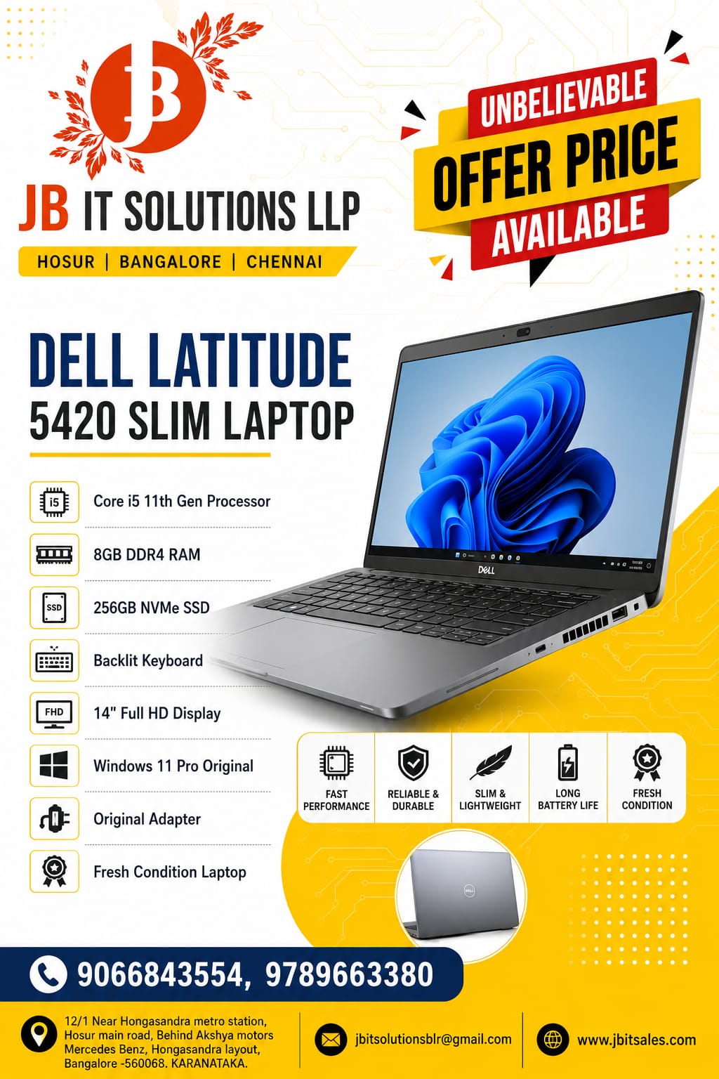 Dell Latitude 5420 Slim Laptop.
