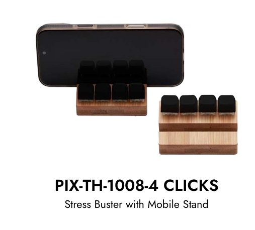 PIX-TH-1008-4 CLICKS Stress Buster with Mobile Stand